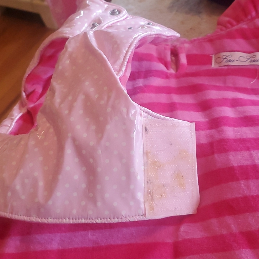 ●SOLD● Frou-Frou 💝 Valentine Heart Pink dog coat - Picture 10 of 16